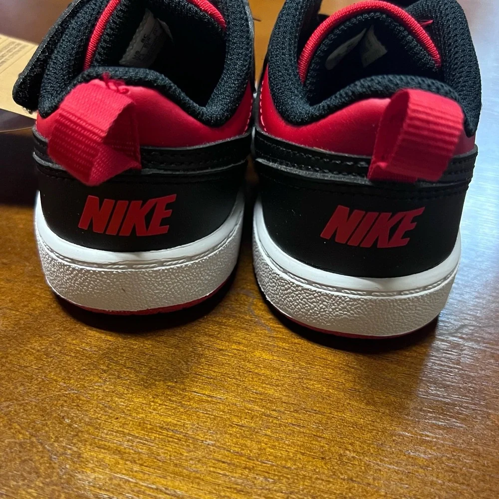Nike Court Borough Low Recraft 8C university Red Black unisex New In Box Toddle - Picture 5 of 14